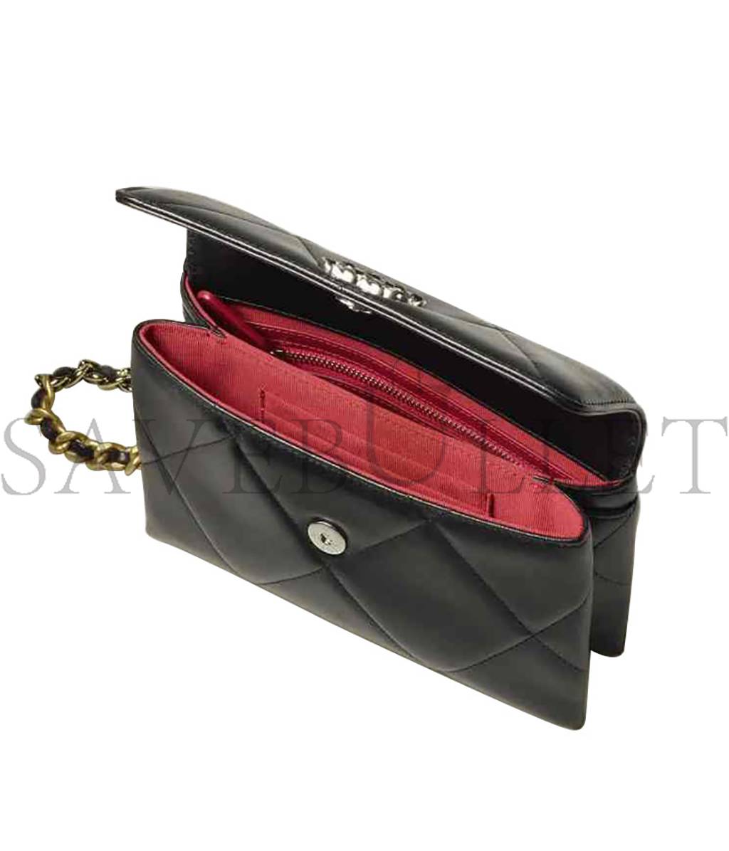 CHANEL 19 POUCH WITH HANDLE  AP2300 B07327 94305 (18.5*12.5*4.5cm)